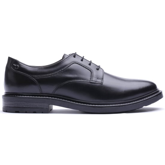 Base London Carter Leather Men's Black Derby Shoes - Image 5