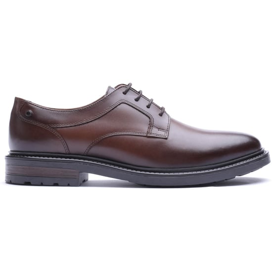 Base London Carter Leather Men's BROWN Derby Shoes - Image 5
