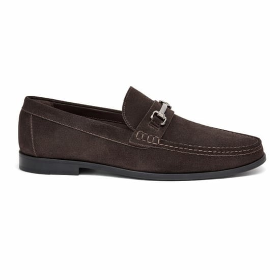 Roamers M595 Mens Loafer Shoes Dark Brown - Image 1