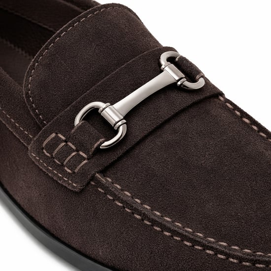 Roamers M595 Mens Loafer Shoes Dark Brown - Image 3