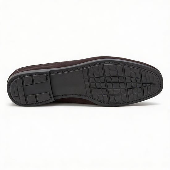 Roamers M595 Mens Loafer Shoes Dark Brown - Image 5
