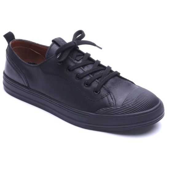 Base London Volt Leather Men's Black Lace-Up Shoes - Image 1