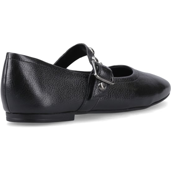 Hush Puppies Charlene Stud Ballerina Leather Women's Black Flats - Image 2