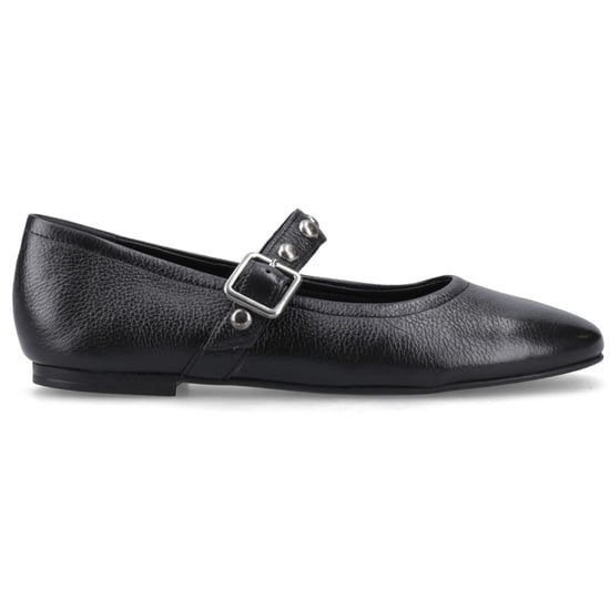 Hush Puppies Charlene Stud Ballerina Leather Women's Black Flats - Image 5