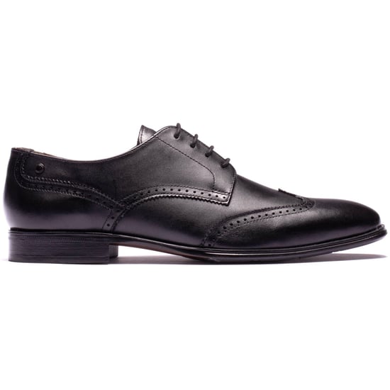 Base London Sloane Leather Men's Black Brogues Shoes - Image 5