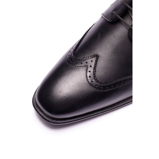 Base London Sloane Leather Men's Black Brogues Shoes - Image 6
