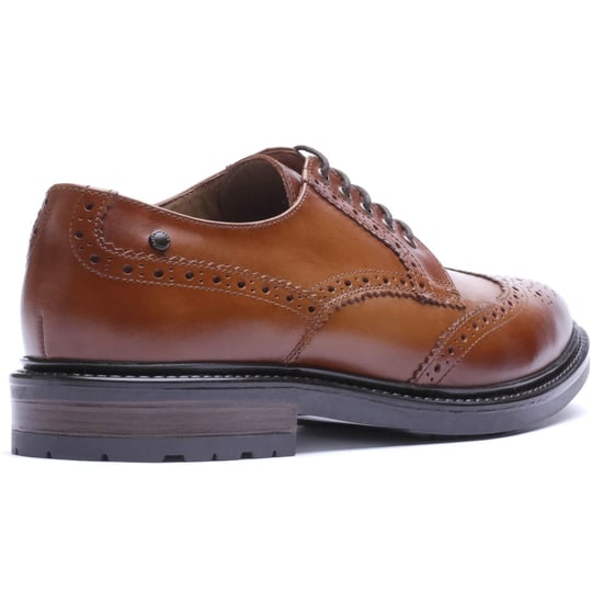 Base London Tanner Leather Men's TAN Brogues Shoes - Image 2