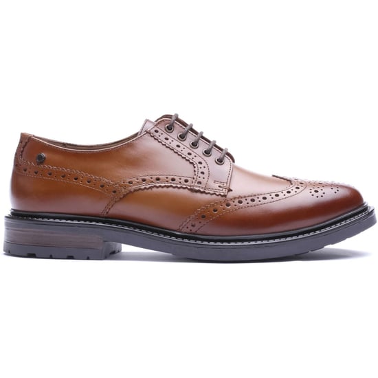 Base London Tanner Leather Men's TAN Brogues Shoes - Image 5