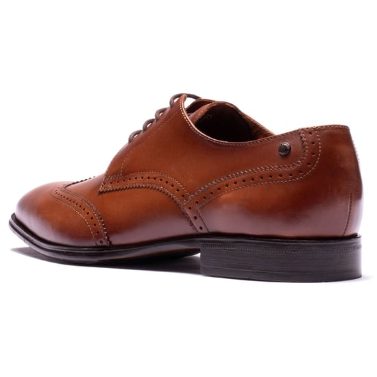 Base London Sloane Leather Men's TAN Brogues Shoes - Image 2