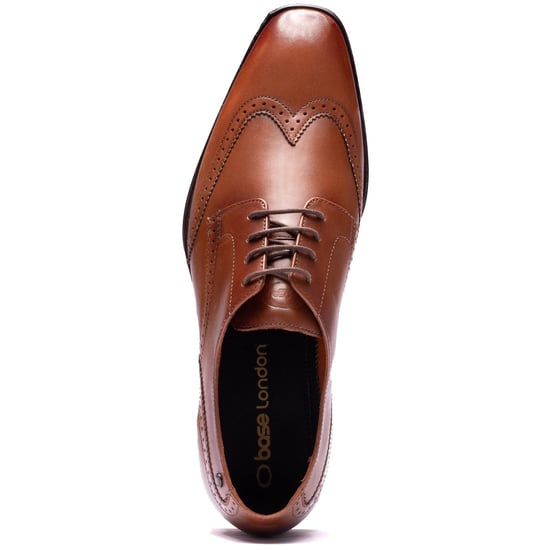 Base London Sloane Leather Men's TAN Brogues Shoes - Image 4