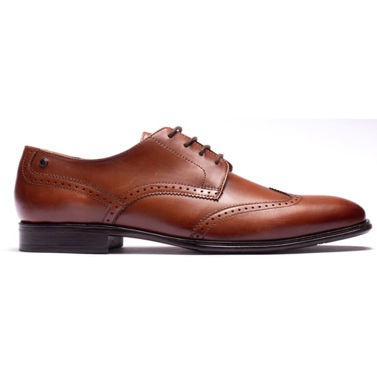Base London Sloane Leather Men's TAN Brogues Shoes - Image 5