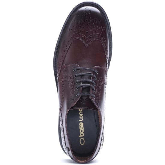 Base London Tanner Leather Men's BORDO Brogues Shoes - Image 4
