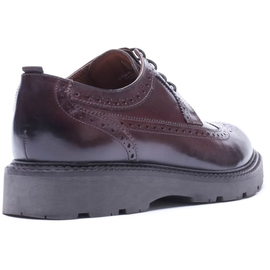 Base London Phase Leather Men's WASHED BROWN Brogues Shoes - Image 2