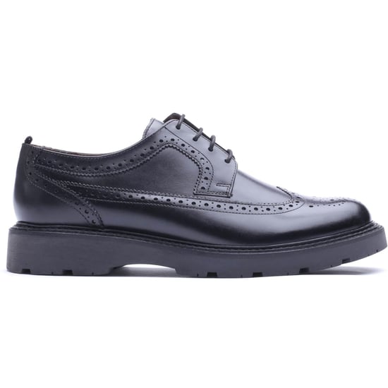 Base London Phase Leather Men's WAXY Black Brogues Shoes - Image 5