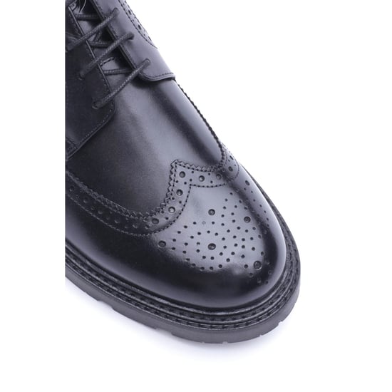 Base London Phase Leather Men's WAXY Black Brogues Shoes - Image 6