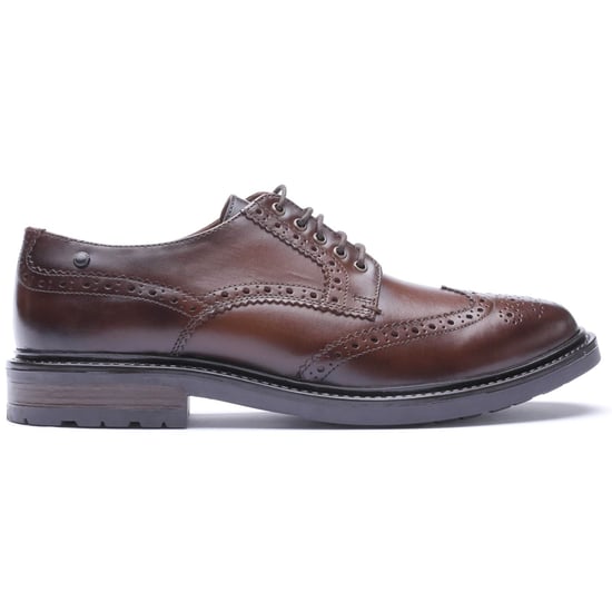 Base London Tanner Leather Men's BROWN Brogues Shoes - Image 5