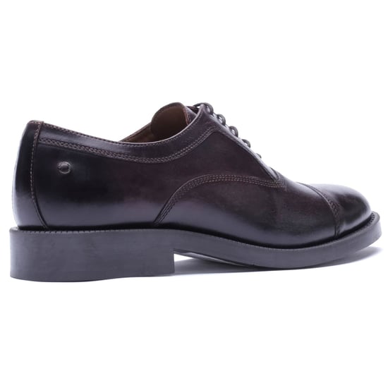 Base London Roma Leather Men's WASHED BROWN Oxford Shoes - Image 2