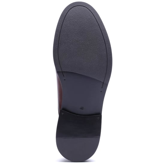 Base London Roma Leather Men's WASHED CHESTNUT Oxford Shoes - Image 3