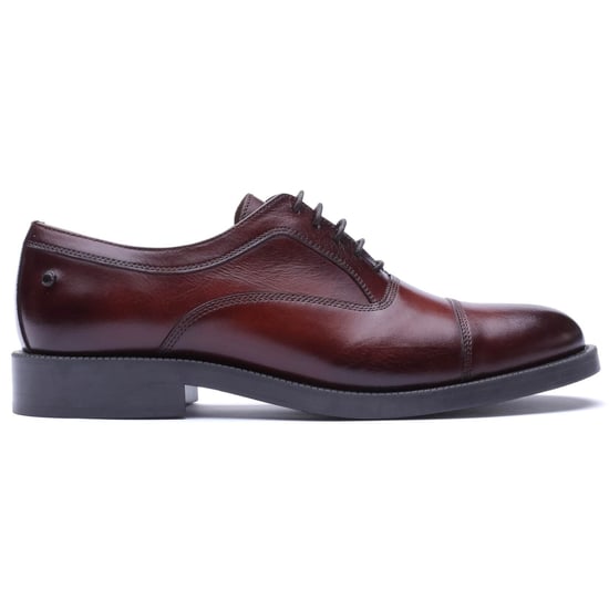 Base London Roma Leather Men's WASHED CHESTNUT Oxford Shoes - Image 5