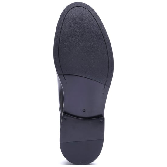Base London Roma Leather Men's Black Oxford Shoes - Image 3