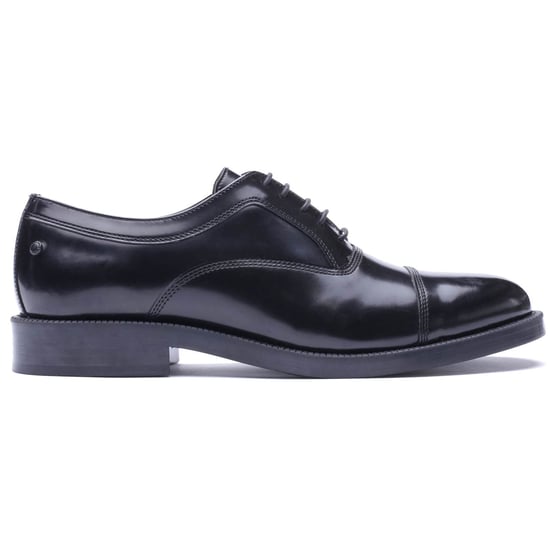 Base London Roma Leather Men's Black Oxford Shoes - Image 5