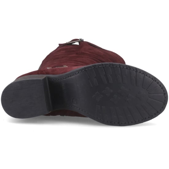 Hush Puppies Heidi Leren Dames Bordeaux Hoge Enkelboots met Hak - Image 3
