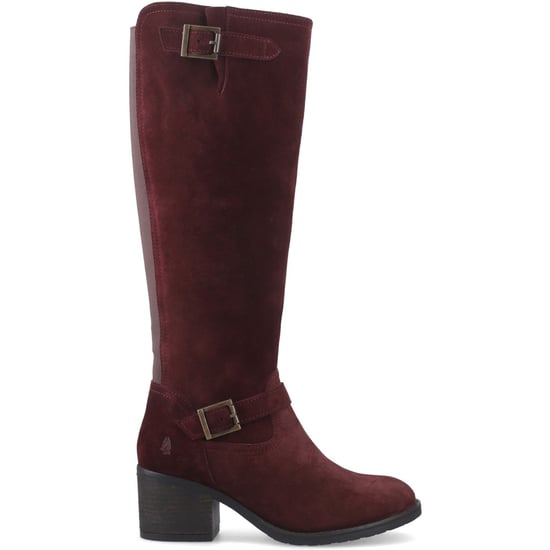 Hush Puppies Heidi Leren Dames Bordeaux Hoge Enkelboots met Hak - Image 5