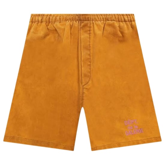 Vintage Cord French Logo Zuma Gold Shorts - Image 1