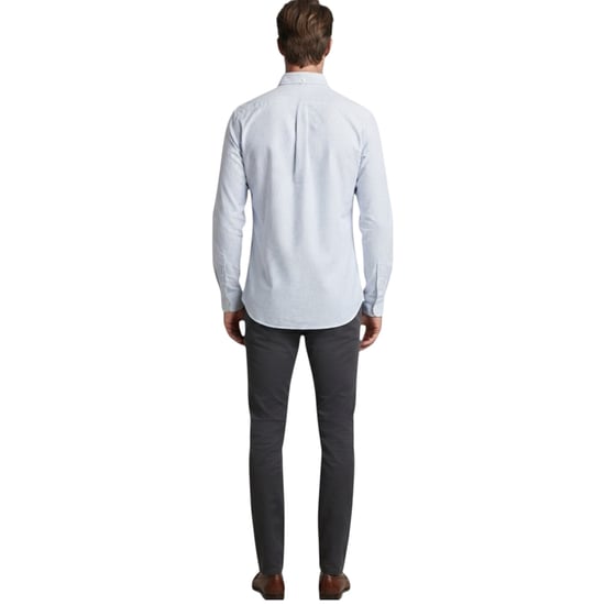 Tommy Hilfiger Mens Oxford Shirts Ithaca Stripe Regular Fit Long Sleeve Shirt - Image 3