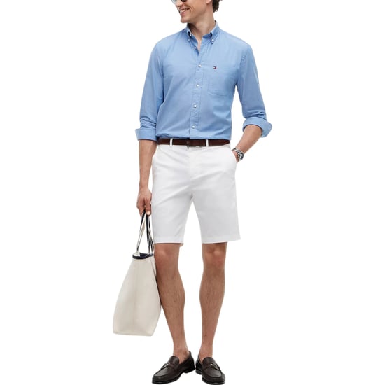 TOMMY HILFIGER Mens Oxford Shirt Cotton Long Sleeve Casual Formal Classic Fit - Image 4