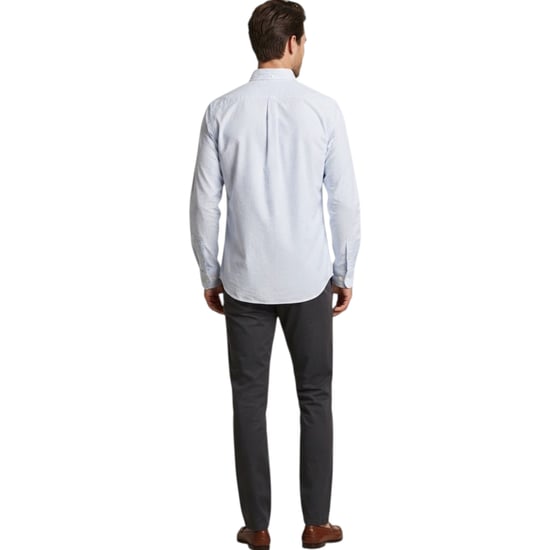 Tommy Hilfiger Mens Oxford Shirts Ithaca Stripe Regular Fit Long Sleeve Shirt - Image 2