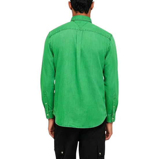 TOMMY HILFIGER Mens Oxford Shirt Cotton Long Sleeve Casual Formal Classic Fit - Image 2