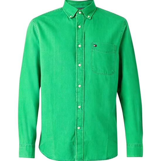 TOMMY HILFIGER Mens Oxford Shirt Cotton Long Sleeve Casual Formal Classic Fit - Image 4