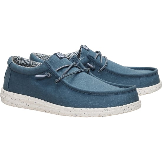 HEYDUDE Wally Stretch Katoenen Heren Donker Leisteen Mokasen Schoenen - Image 1
