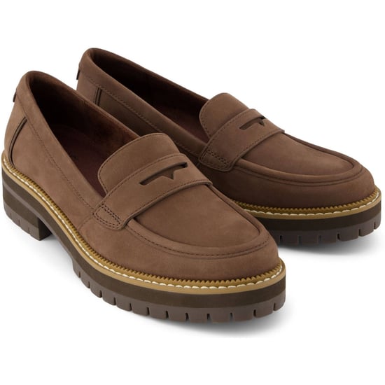 TOMS Cara Leather Women's Oak Brown Loafers - Image 1