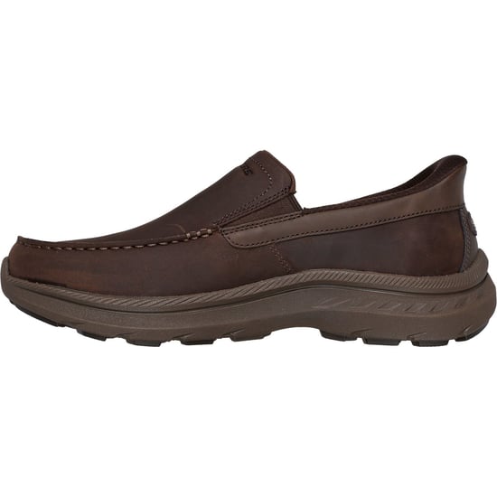 Skechers Pollard Osgood Leather Men's Cocoa Loafers - Image 4