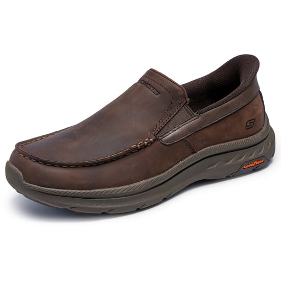 Skechers Pollard Osgood Leather Men's Cocoa Loafers - Image 6