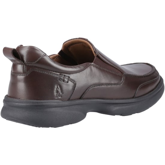 Hush Puppies Harold Leer Heren Bruine Slim Fit Instappers - Image 2