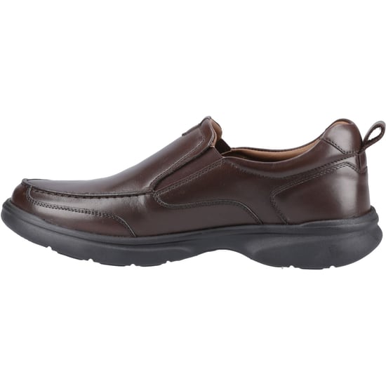 Hush Puppies Harold Leer Heren Bruine Slim Fit Instappers - Image 4