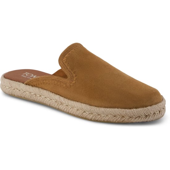 TOMS Santiago Leren Dames Slippers in Bruine Suiker - Image 1