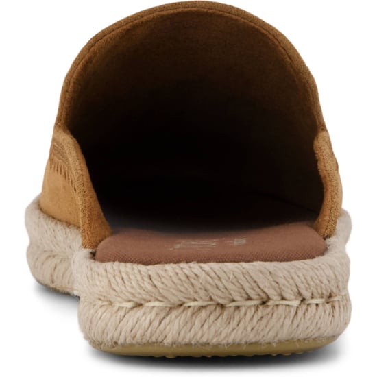 TOMS Santiago Leren Dames Slippers in Bruine Suiker - Image 2