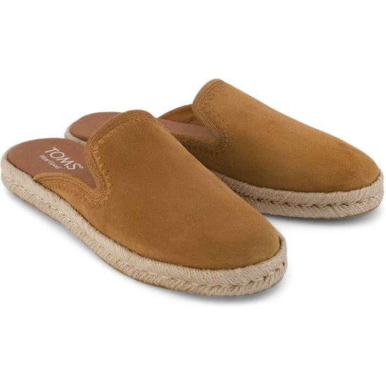 TOMS Santiago Leren Dames Slippers in Bruine Suiker - Image 3