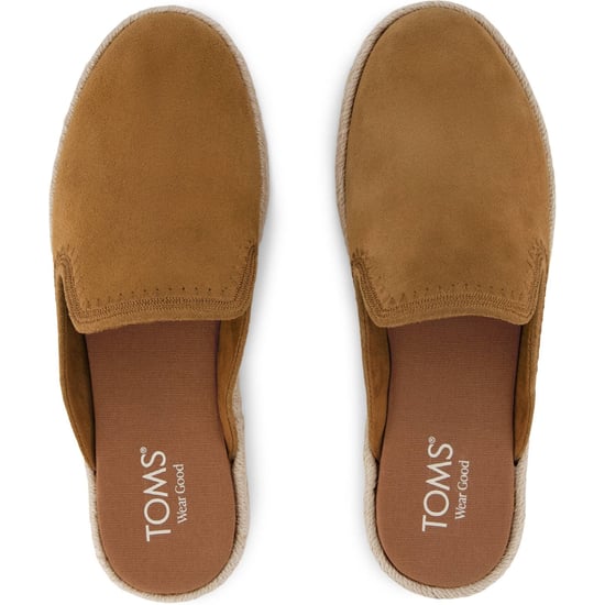 TOMS Santiago Leren Dames Slippers in Bruine Suiker - Image 5