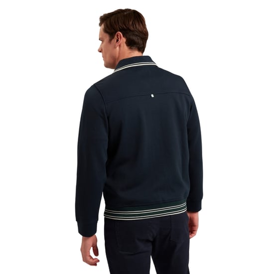 Ted Baker Mall Marineblauwe Jas Met Verborgen Sluiting - Image 4