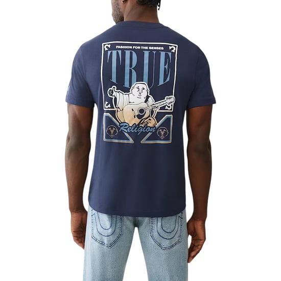True Religion 700655 Mens T Shirts Crew Neck Short Sleeve Summer Soft Cotton Tee - Image 2