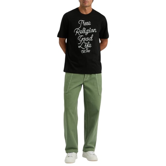 True Religion Mens T Shirts Crew Neck Short Sleeve Summer Casual Cotton Soft Tee - Image 3