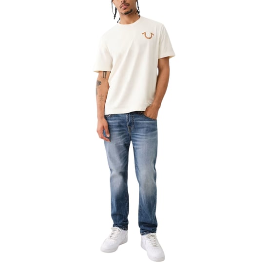 True Religion 108186 Mens T Shirts Relaxed Fit Short Sleeve Summer Cotton Tee - Image 4