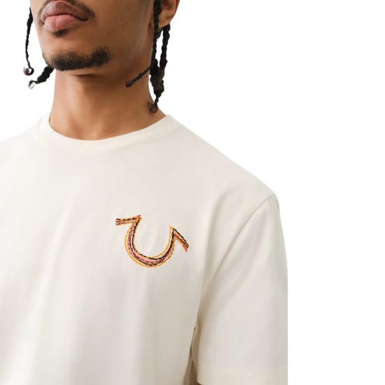 True Religion 108186 Mens T Shirts Relaxed Fit Short Sleeve Summer Cotton Tee - Image 5