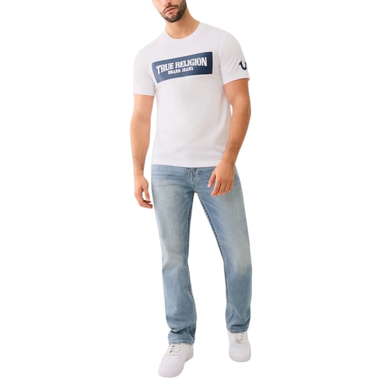 True Religion 700165 Mens T Shirts Crew Neck Short Sleeve Summer Soft Cotton Tee - Image 4
