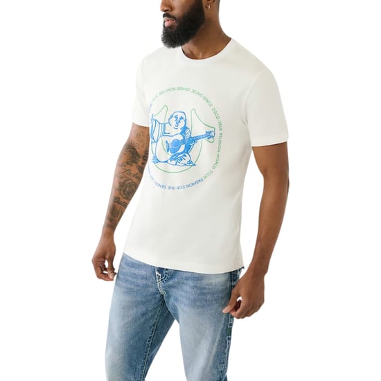 True Religion 108038 Mens T Shirts Short Sleeve Casual Cotton Summer Soft Top - Image 3